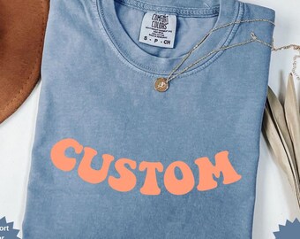 Comfort Colors Custom Retro T-Shirt: Vintage Style Personalized Tee