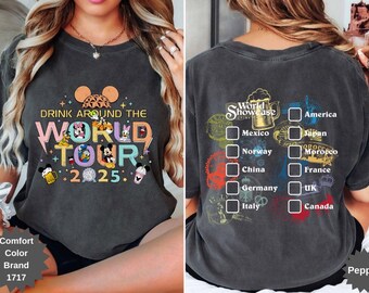 Comfort Colors Epcot World Tour 2025 Shirt: Mickey and Friends