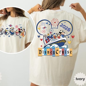 Comfort Colors® Disney Cruise 2025 Shirt, Benutzerdefinierte Disney Cruise Familienreise T-Shirt, Mickey und Friends Cruise Shirt, Disney Familienurlaub Shirt