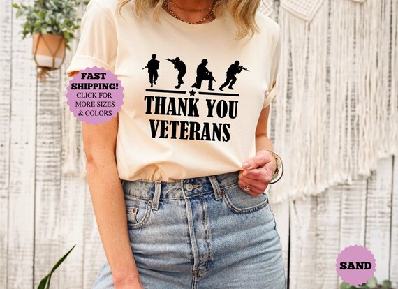 Thank You Veterans Shirt, American Flag Tee, Memorial Day Shirt, Veterans Day Shirt, Thank You USA Tee, Gift For Veterans Day, Patriotic Tee