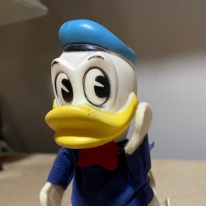 Vintage 6’ Tall Disney Donald Duck Wood Chip Filled Toy Figure,Japan, Collectible, Read Details