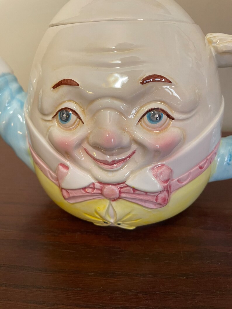 Vintage Humpty Dumpty Figural Ceramic Teapot 8 Tall Nursery - Etsy