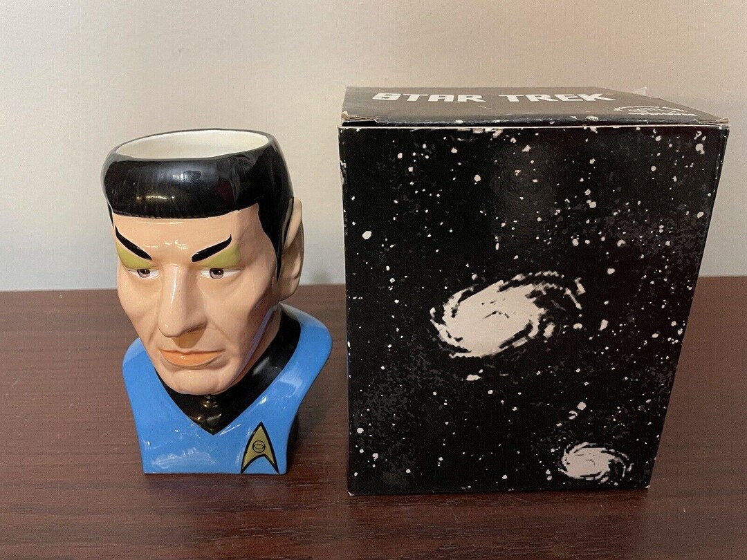 Spock Mug Vintage Applause Star Trek Spock Figural Mug 1994, Star Trek ...