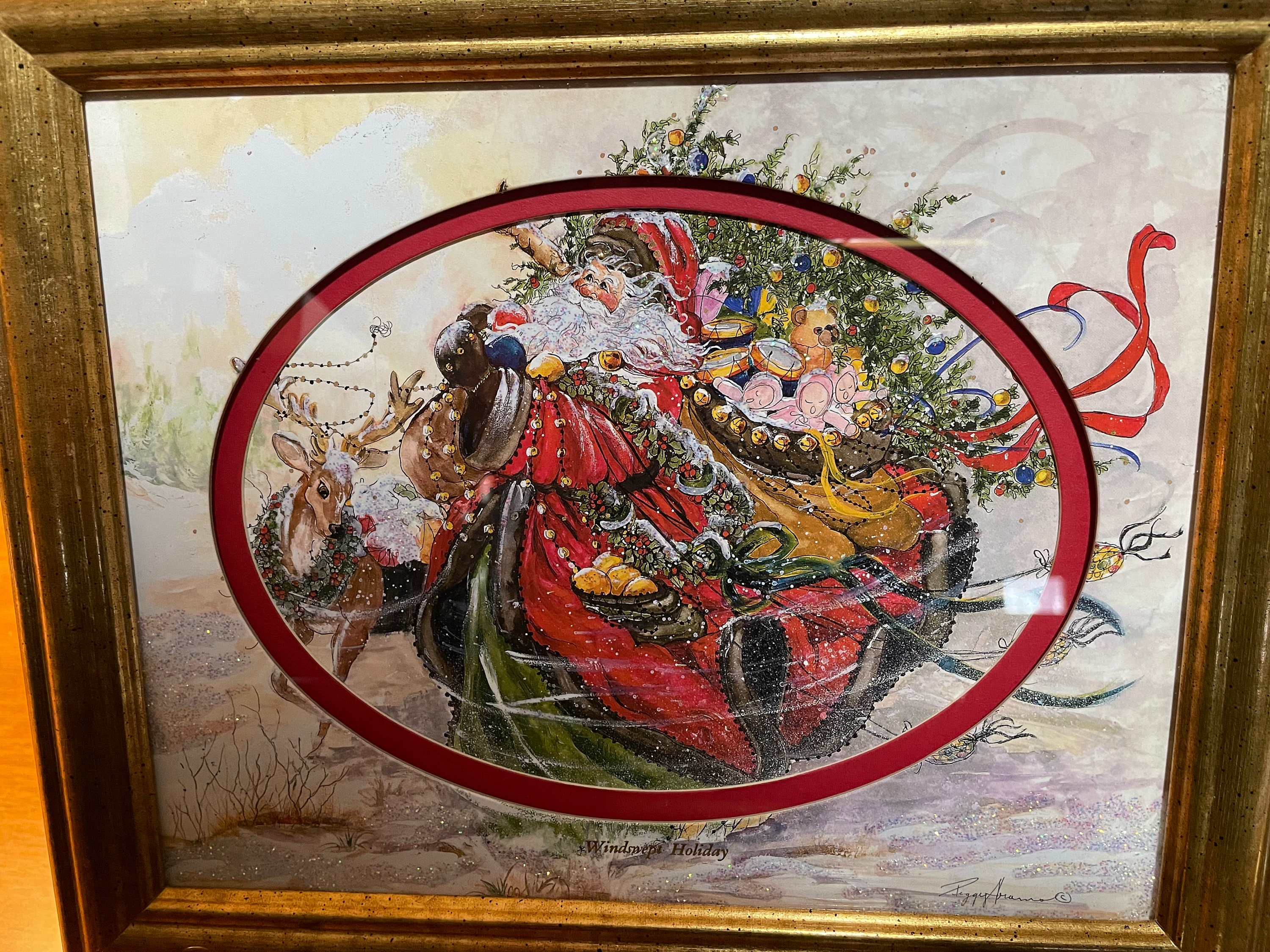 Peggy Abrams windswept Holiday Christmas Print in 12x10 Etsy