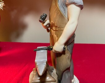 Bing & Grondahl 2225 Porcelain Blacksmith Figurine Axel Locher