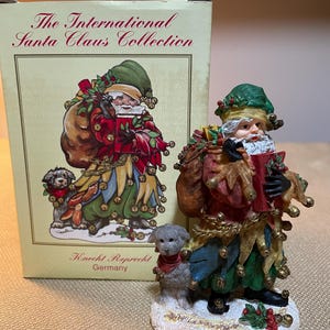 2001 International Santa Claus Collection “ Knecht Reprecht” Germany  Collectible Santa Figurine, B13