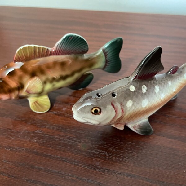 Fish Salt and Pepper Shakers Etsy