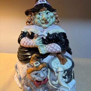 Fitz & Floyd Witch Cookie Jar - Etsy