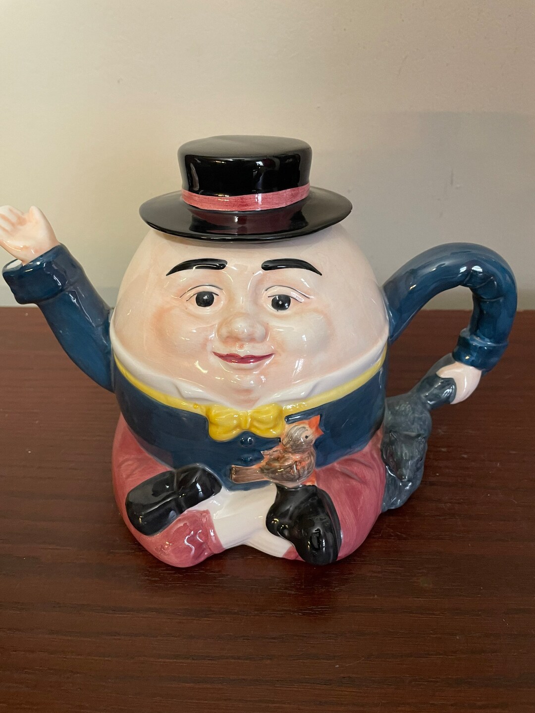 Vintage OMI 1994 Humpty Dumpty Ceramic Teapot, Nursery Rhyme Teapot - Etsy