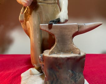 Bing & Grondahl 2225 Porcelain Blacksmith Figurine Axel Locher