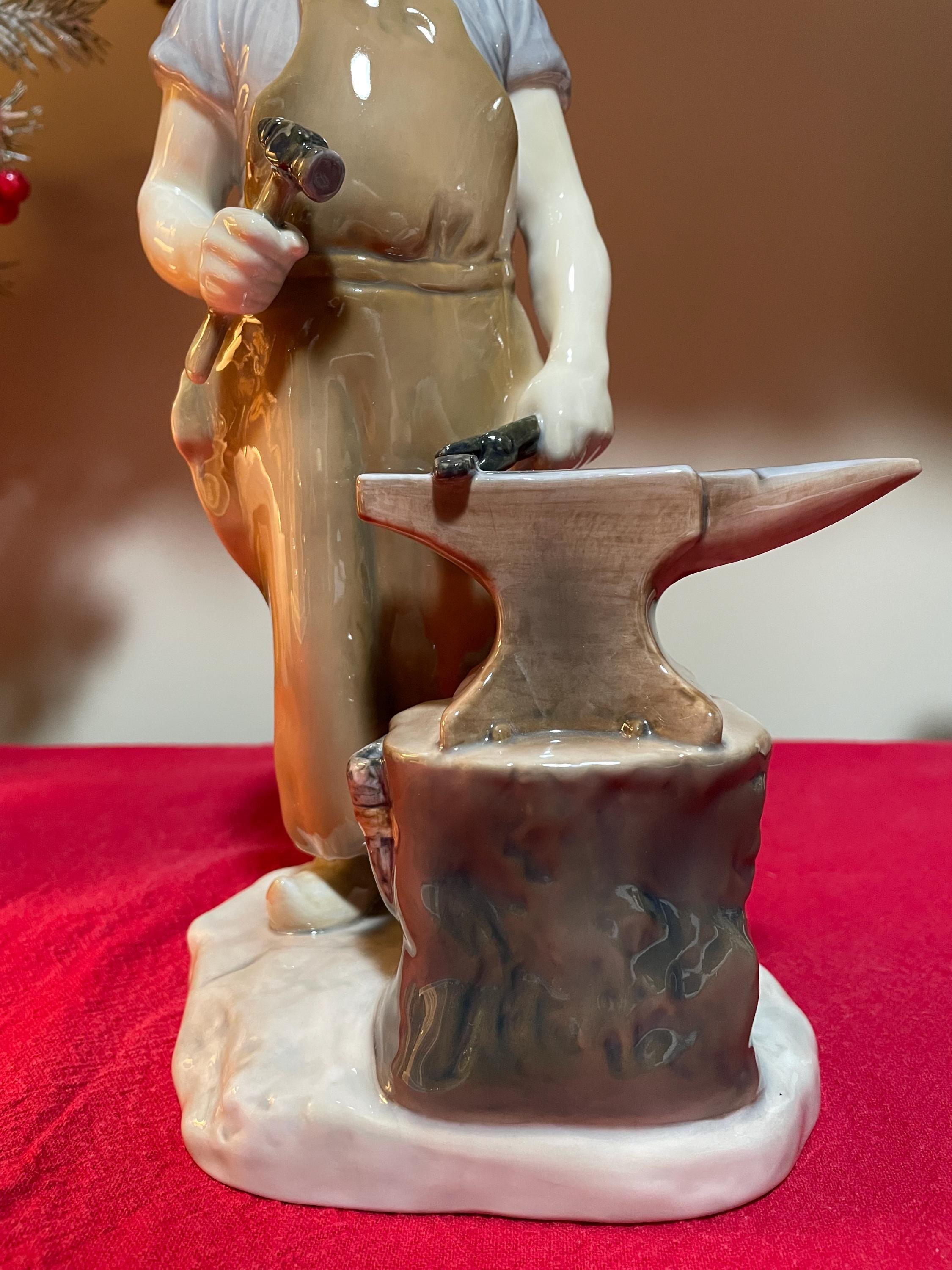 Bing & Grondahl 2225 Porcelain Blacksmith Figurine Axel Locher