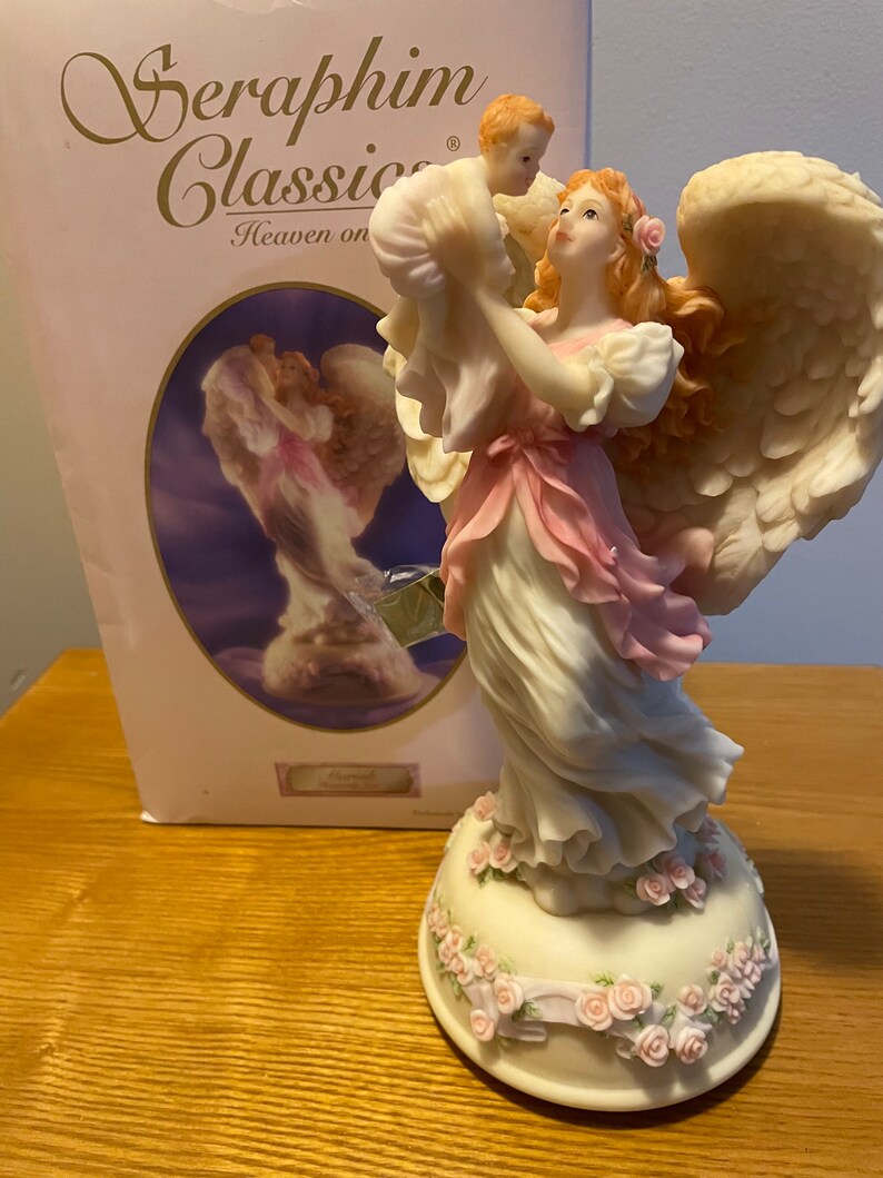 Roman Seraphim Classics Angel mariah Music Box 9.75 Tall Etsy