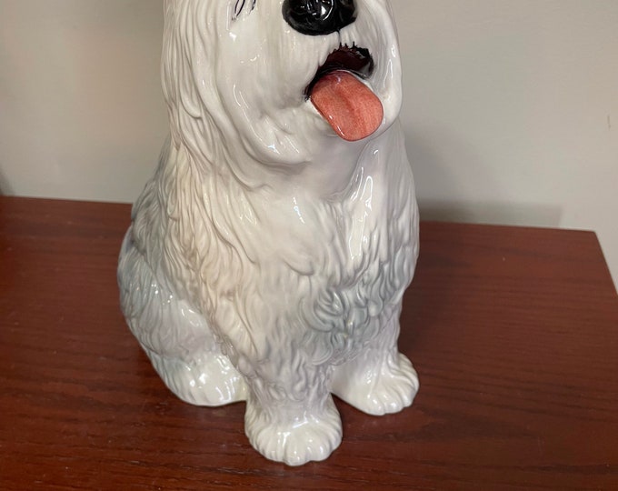 Vintage 12 Old English Sheepdog Figurine by Beswick Etsy