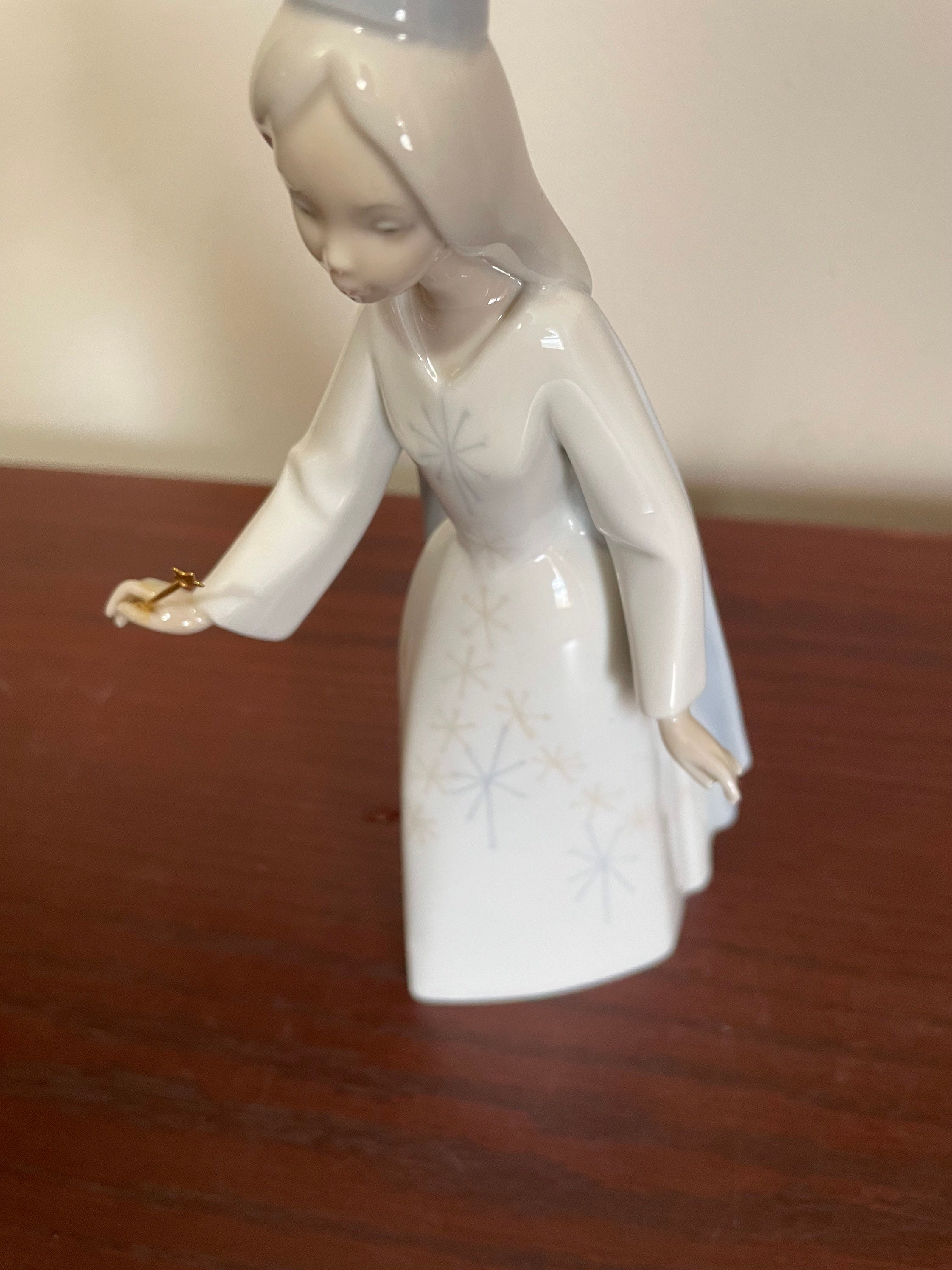 Retired Lladro fairy Godmother With Magic Wand Etsy
