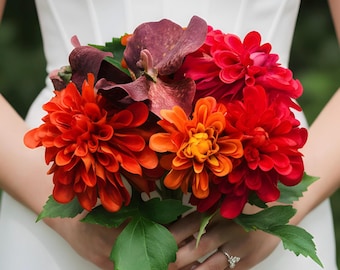 Artificial Flower Bouquet for Wedding Home Decor and Fall Decoration