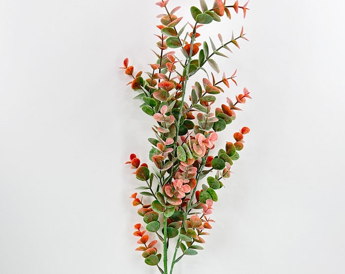 Featured listing image: Short Eucalyptus Stem – Artificial Greenery for Wedding, Craft & Home Decoration Brown Green G223