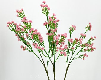 23" Pink Baby's Breath, Artificial Flower Realistic Quality Artificial Floral Craft Kitchen Wedding Home Decoration Gifts Decor Floral Plant