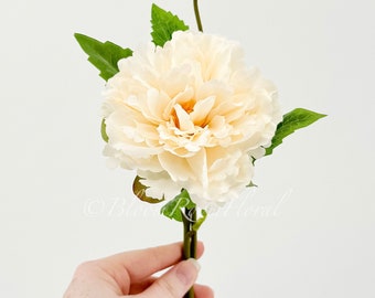 Cream Chinese Peony Silk Floral Artificial Flower | Wedding/Home Decoration Gifts | Décor | Floral, Spring Flowers, Wedding Flowers P-002