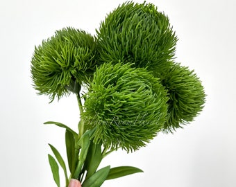 Real Touch Dark Green Dianthus | Extremely Realistic Luxury Quality Artificial Flower | Wedding/Home Decoration | Gifts | Decor | Floral