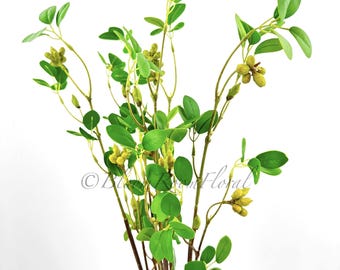Light Greenery Stem – Realistic Faux Foliage Floral for Wedding, Craft & Home Decoration G221