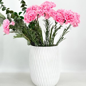 19" Pink Carnation Silk Flower Stem: DIY Wedding Centerpiece image 3