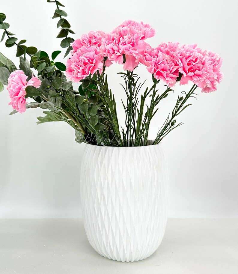 19" Pink Carnation Silk Flower Stem: DIY Wedding Centerpiece image 3