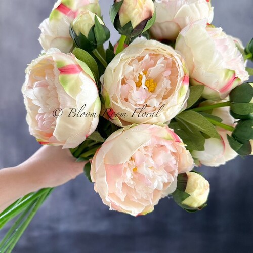 Real Touch Peony Stem Extremely Realistic Luxury Quality Etsy