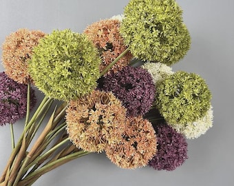 Allium Ball Kunstblumenstiel: Faux Seide Floral, 70 cm