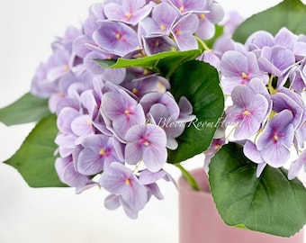 Lavender Real Touch Hydrangea | Extremely Realistic Luxury Quality Artificial Flower | Wedding/Home Decoration Gifts | Decor Floral H-024