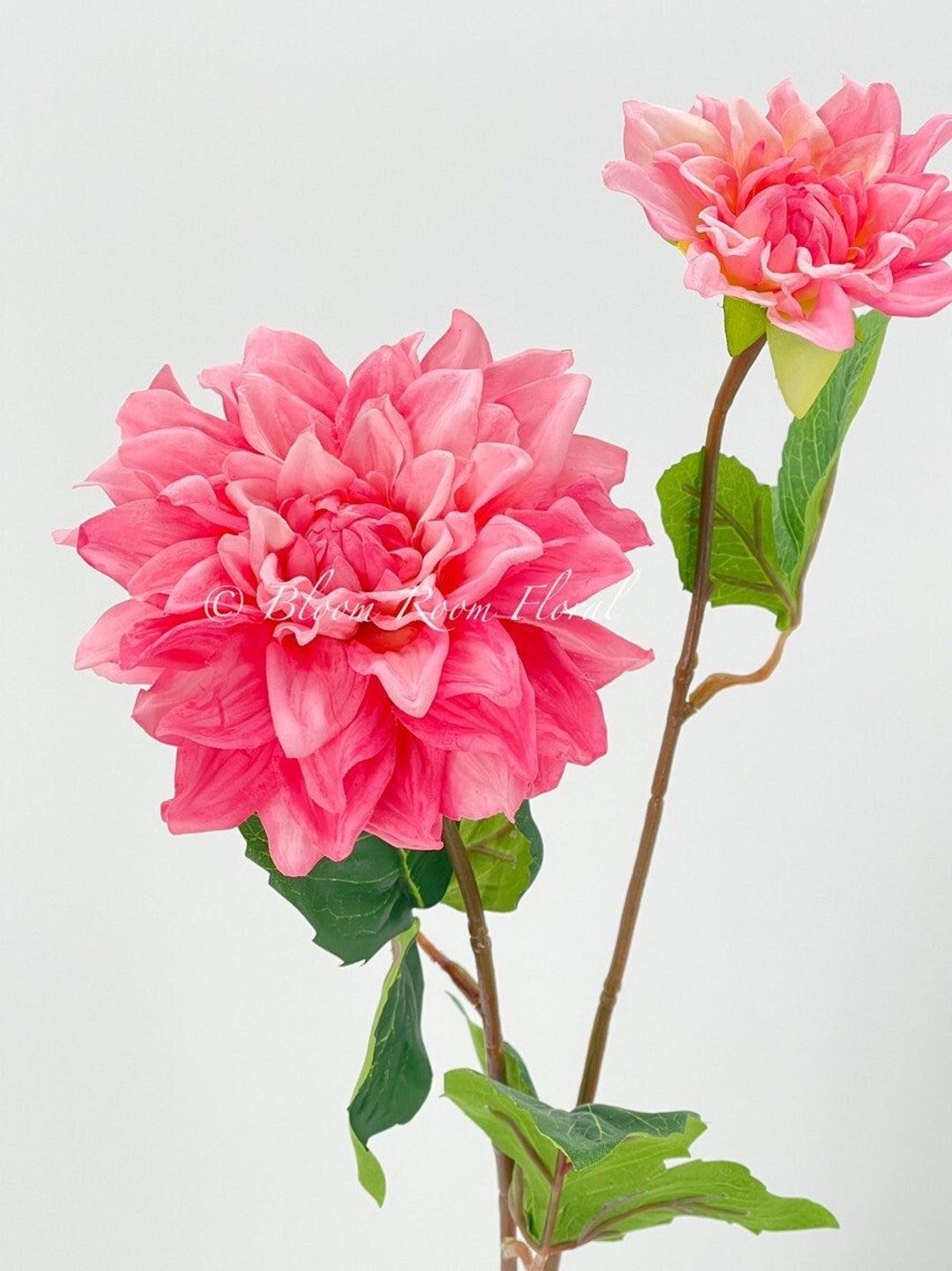 Hot Pink Real Touch Dahlia Extremely Realistic Luxury Quality