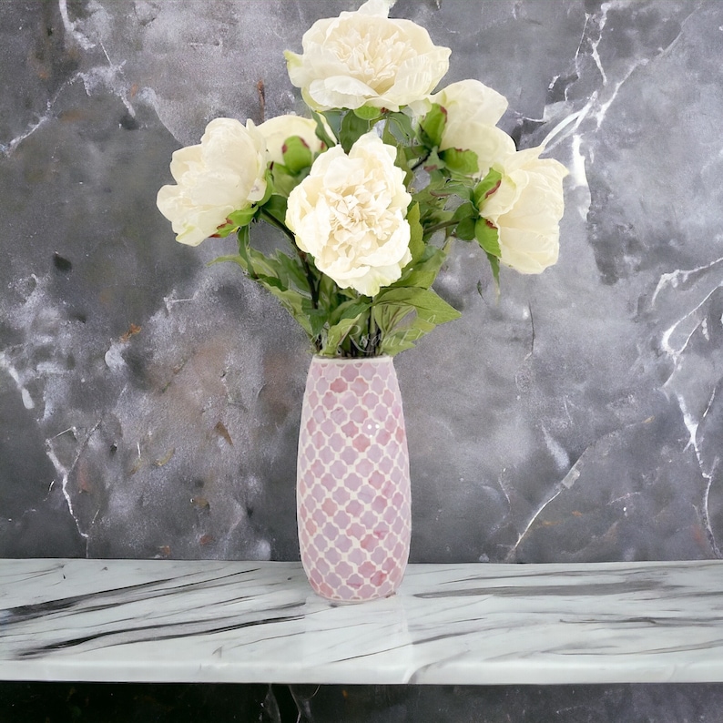 31 witte pioen Real Touch Stem realistische hoogwaardige kunstmatige keuken/bruiloft/Home Decor Gift Franse bloemen bloemboeket P-051 afbeelding 10