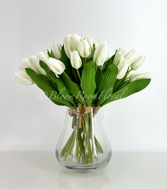 Wei Real Touch Tulpen, 7 Stiele, realistische knstliche Silikonblumen -  Etsy Schweiz