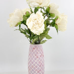 31 White Peony Real Touch Stem Realistic High-Quality Artificial Kitchen/Wedding/Home Decor Gift French Floral Flower Bouquet P-051 image 4