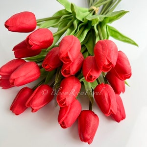 Bloom Objects - Artificial Layered Tulips Red 02-233 - Red main image 1