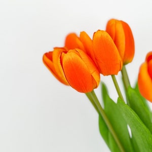 10 Stems Real Touch Tulips Stems, Artificial Flower High Quality Faux Floral, Wedding/home Gifts ...