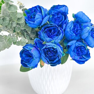 4 Mazzi Di Fiori Artificiali Di Peonia, Peonie Di Seta, Bouquet Per