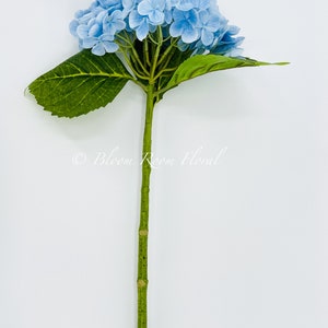 Blue Real Touch Large Hydrangea Extremely Realistic Luxury Quality Artificial Flower Wedding/Home Decoration Gift Decor Floral H-001 Blue