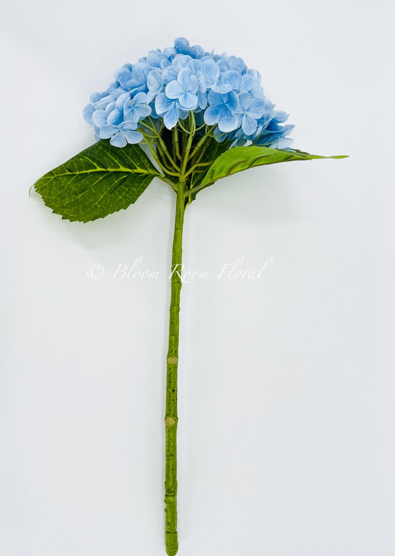 Blue Real Touch Large Hydrangea Extremely Realistic Luxury Quality Artificial Flower Wedding/Home Decoration Gift Decor Floral H-001 Blue