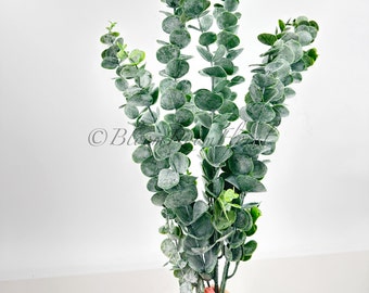 Short Eucalyptus Stem: Realistic Faux Floral Home Decor (14”)