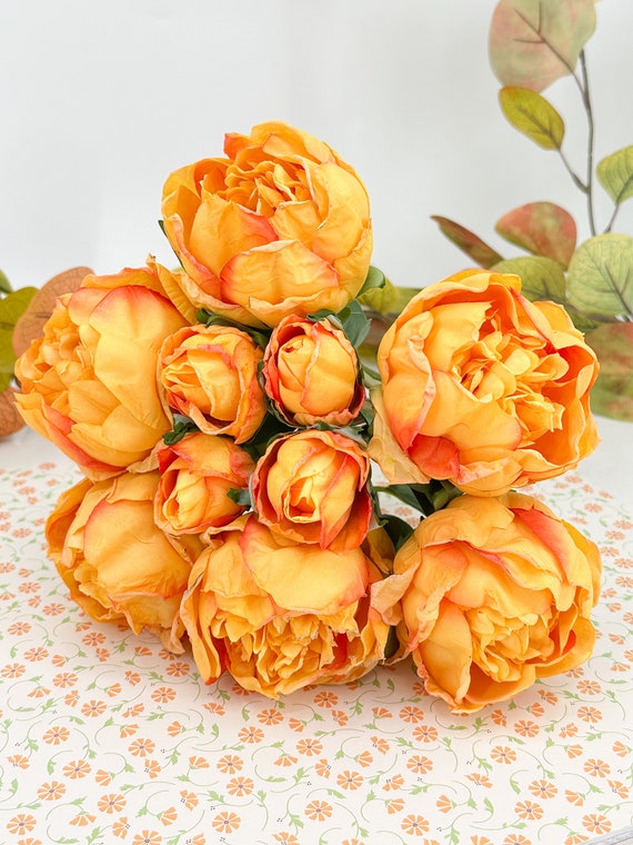 Cloudecor 15 rose artificiali, in velluto, realistiche al tatto, stelo singolo, fiori realistici, per bouquet da sposa, decorazione per casa, ufficio, feste, matrimoni (bianco panna, 15 p