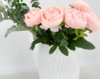 HTN - 10 Pezzi Rose Artificiali Fiori Di Seta Bouquet Da Sposa Rosa Fluttuanti Finti Per Il Matrimonio 8373190915624