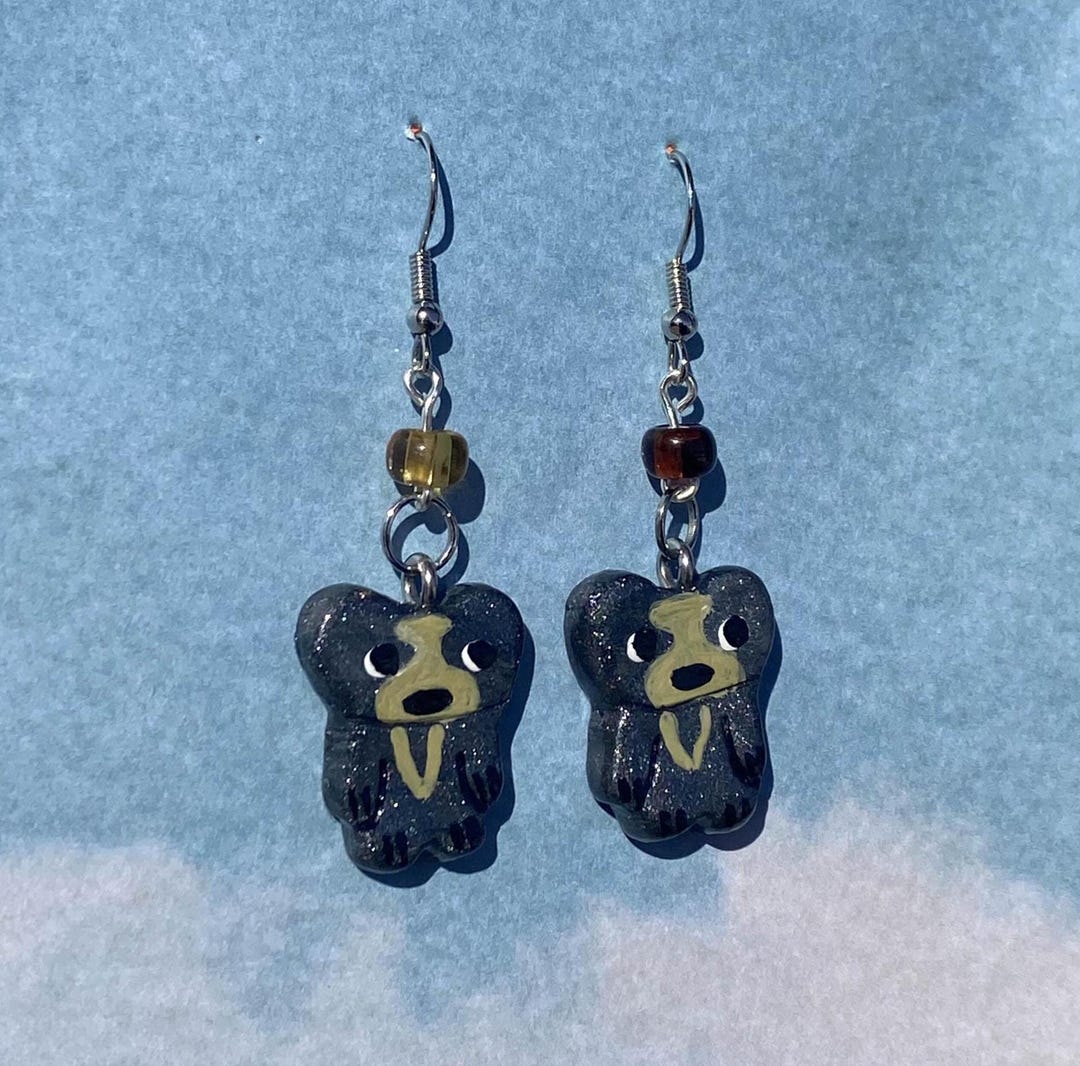 Sloth Back Earser Non-profit Sloth Bear Earrings - Etsy