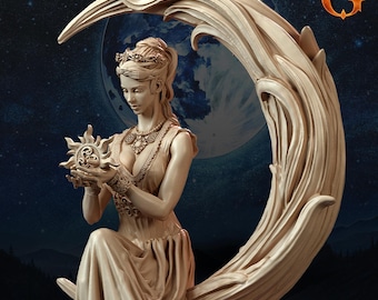 Miriam | Beautiful but Dangerous Djinn Miniature by SolGood Creations | 3D Printed Figure | Perfect for Tabletop RPGs, Display & Painting