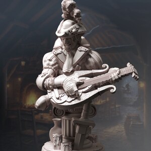 Brekken, Der eherne Barde Büste, 120 mm Höhe. 120 mm Höhe zum Spielen, Malen, Sammeln und Ausstellen.