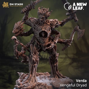 Treant Dryad Hybrid - Verda by DM Stash. Powerful Feywild Monsters for tabletop gaming, painting, and collecting.