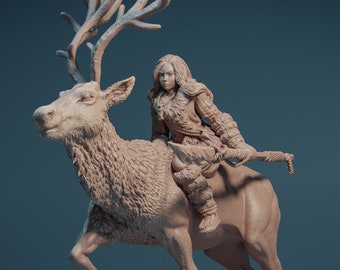 Gerda, the Snow Huntress, by Nerikson. Printed in 8k resolution. Fairy tale character inspired by the classic story.