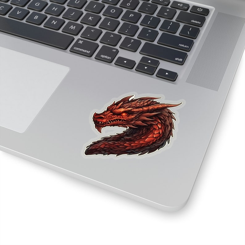 Fiery Red Dragon Sticker for D&D and Fantasy. Great for Tabletop Gamers ...