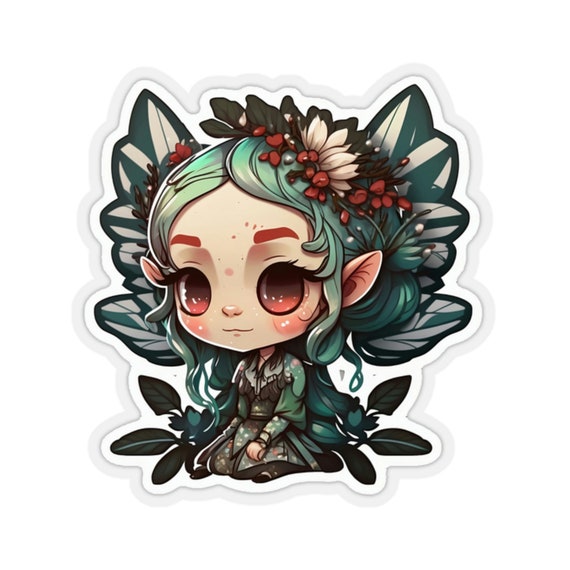 Cute and Adorable Chibi Fae Fantasy Stickers Perfect for Adding a