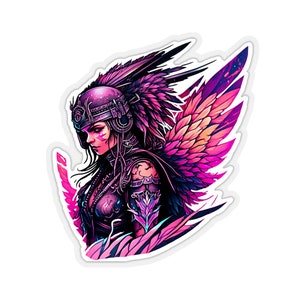 Bunte Walküre Einzigartige Kuss Cut Sticker Designs - Stechen Sie heraus mit unseren Custom Mythology Stickers
