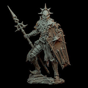 Rowan the Paladin - Death in the Wailing Swamp - By Overhead Studio. Powerful Paladin Figure Available in Multiple Sizes